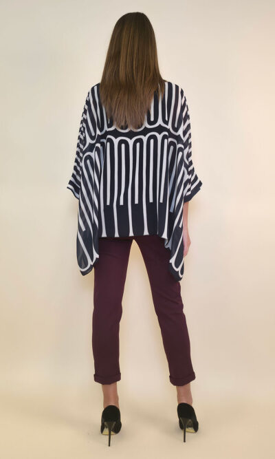 Tunika 36 Bogota - gtte print double U - olive