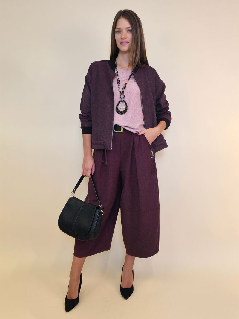 Jakna 68 Benedict - tesutto UN bomberg - burgundy