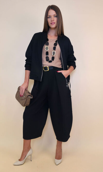 Jakna 68 Benedict - tesutto UN bomberg - black