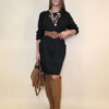 Haljina 32 Medon - viscose jersey UN - black