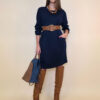 Haljina 32 Medon - viscose jersey UN - navy