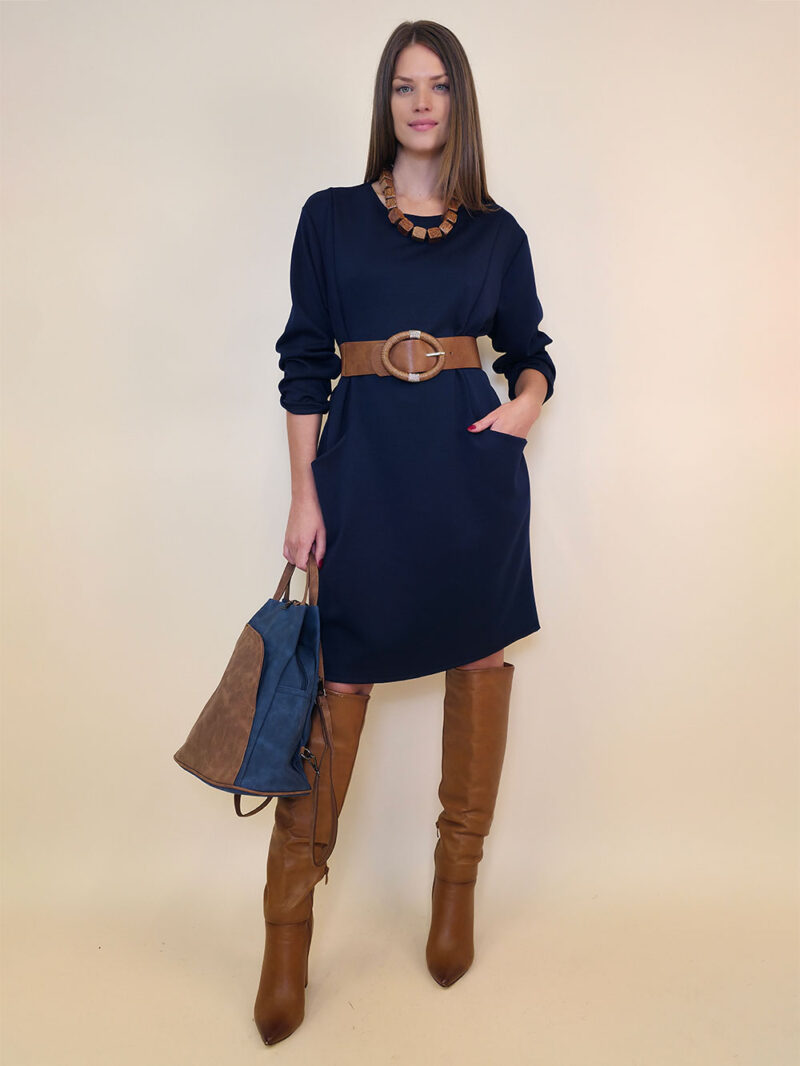 Haljina 32 Medon - viscose jersey UN - navy