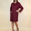 Haljina 32 Medon - viscose jersey UN - burgundy