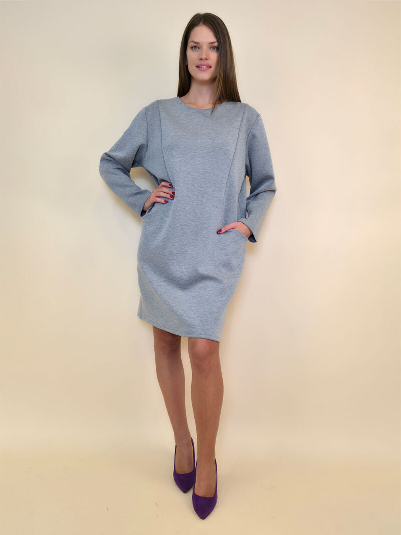 Haljina 32 Medon - viscose jersey UN - grey