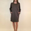 Haljina 32 Medon - viscose jersey UN - brown