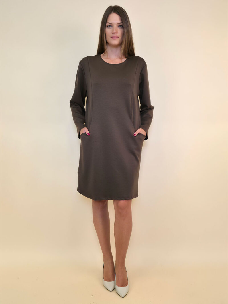 Haljina 32 Medon - viscose jersey UN - brown