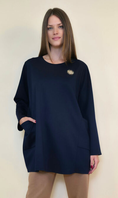 Tunika+broš 32 Atoka - vis jersey UN - navy
