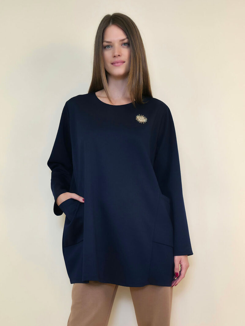 Tunika+broš 32 Atoka - vis jersey UN - navy