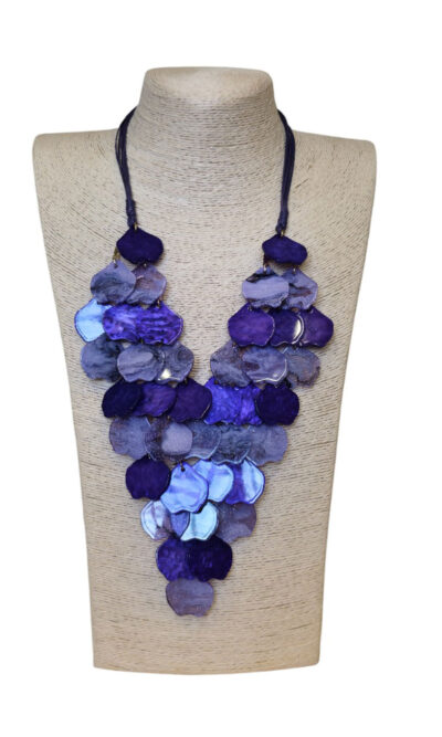 Ogrlica 24 - E small pearls - purple