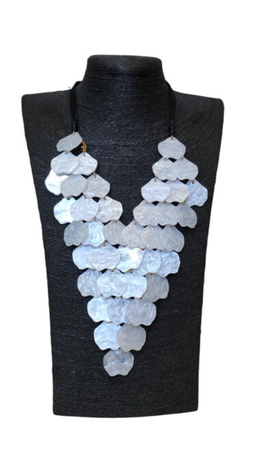 Ogrlica 24 - E small pearls - panna