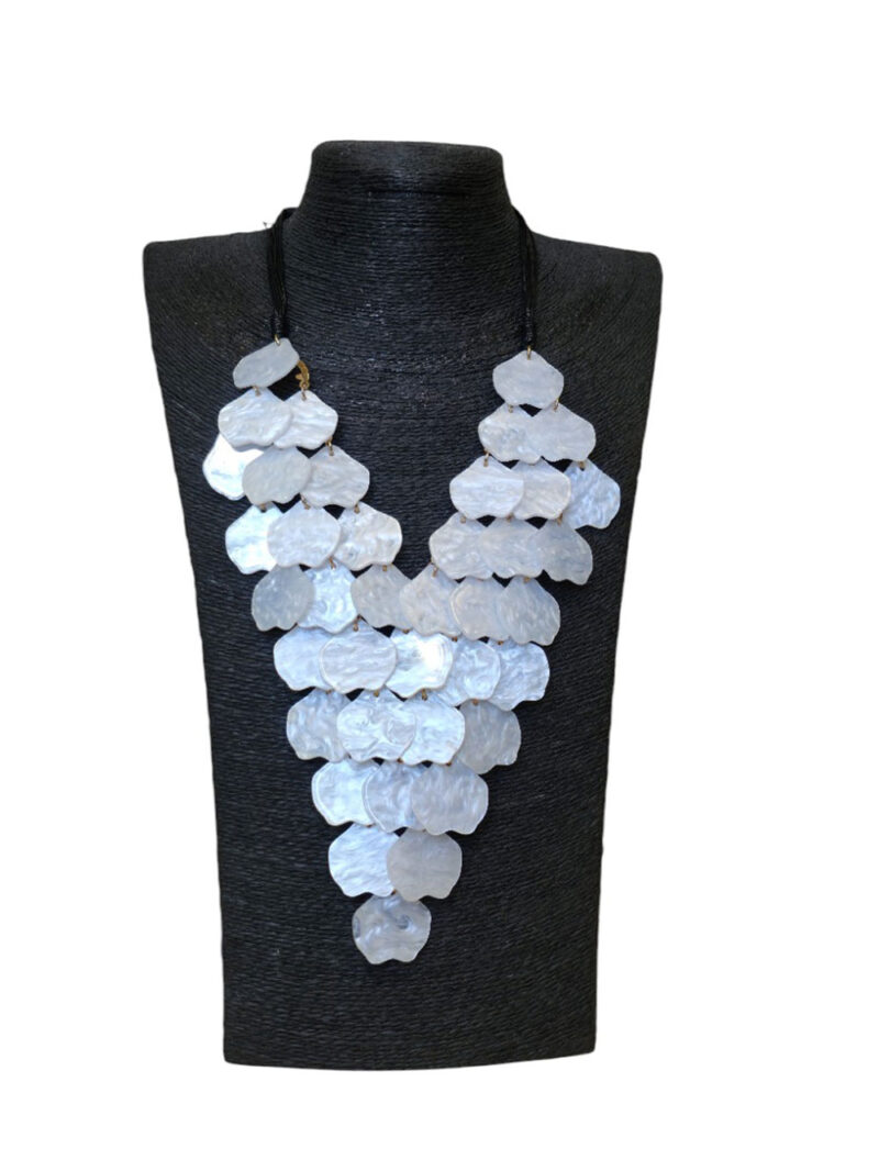 Ogrlica 24 - E small pearls - panna