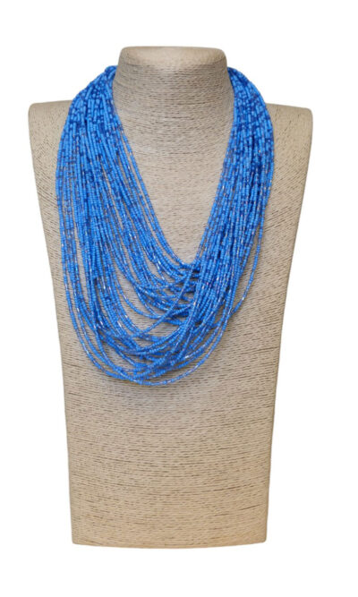 Ogrlica 20 - E tiny pearls - blue