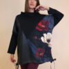Tunika 48 Black Wings - felpa/ecco leather/print - White Poppy/Navy