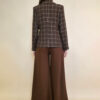 Sako 72 Clemson - cotton boucle karo - brown/beige