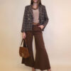 Sako 72 Clemson - cotton boucle karo - brown/beige