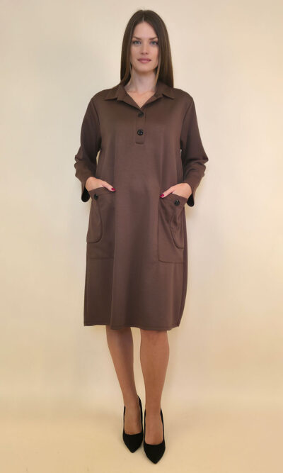 Haljina 52 La Vergne - jersey UN - brown