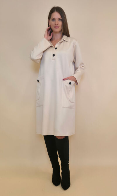 Haljina 52 La Vergne - jersey UN - beige