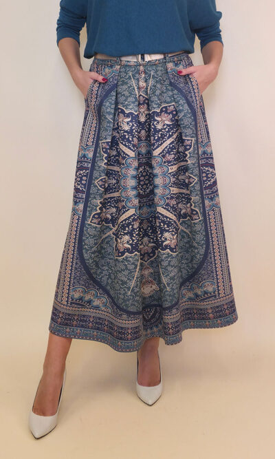 Suknja 52 Foster - suede print - Ornaments Ottanio