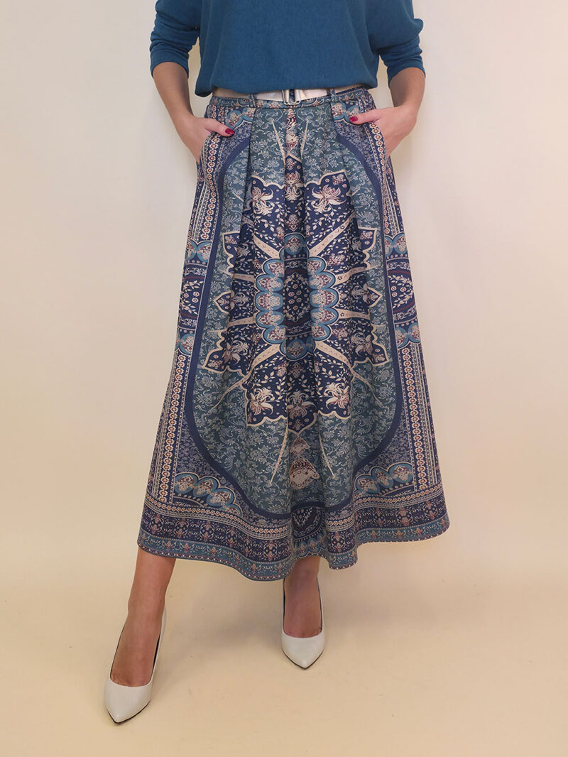 Suknja 52 Foster - suede print - Ornaments Ottanio