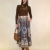 Suknja 52 Foster - suede print - Baroque Brown