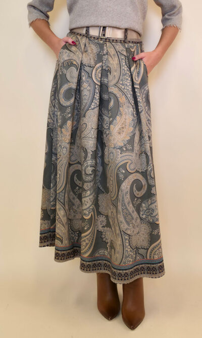 Suknja 52 Foster - suede print - Kashmir Military