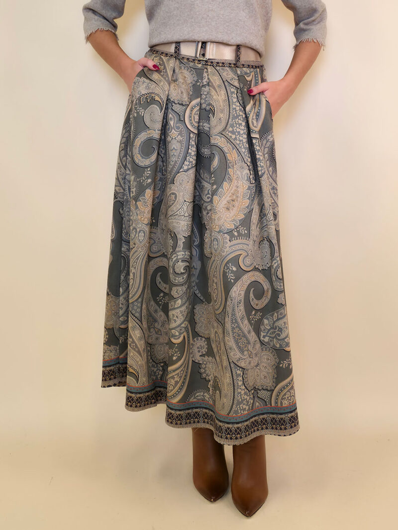 Suknja 52 Foster - suede print - Kashmir Military