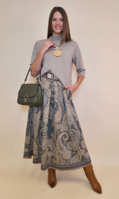Suknja 52 Foster - suede print - Kashmir Military
