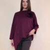Tunika+cvijet 44 Coshcton - jersey UN - burgundy