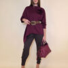 Tunika+cvijet 44 Coshcton - jersey UN - burgundy