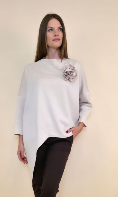 Tunika+cvijet 44 Coshcton - jersey UN - beige