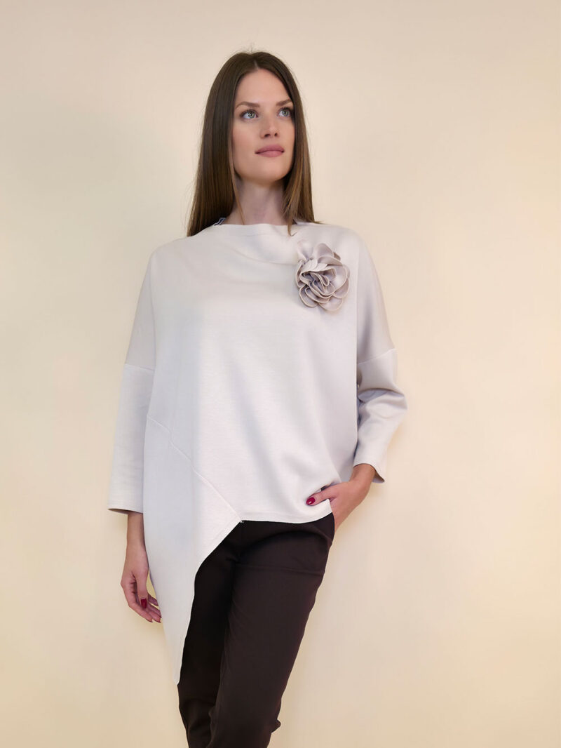 Tunika+cvijet 44 Coshcton - jersey UN - beige