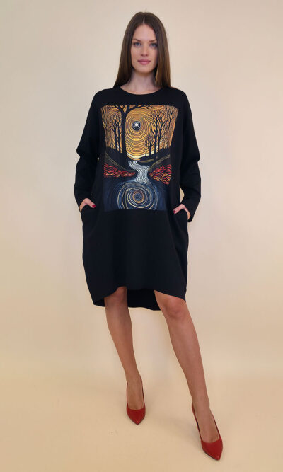 Haljina 44 Tigre PR - black - Full Moon