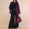 Jakna 48 Quinby - jersey UN cif/hood - burgundy