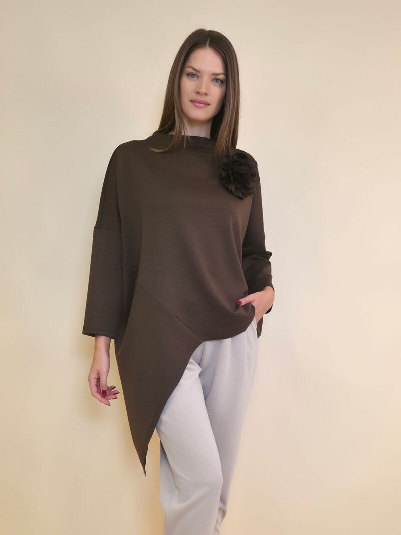 Tunika+cvijet 44 Coshcton - jersey UN - brown