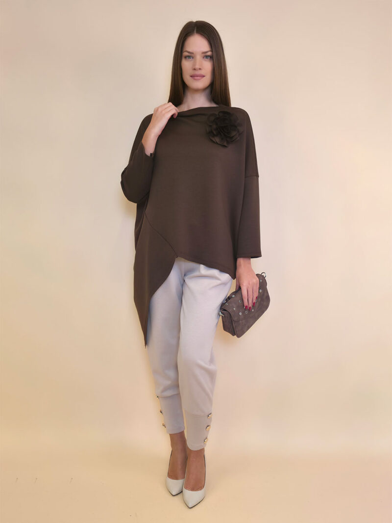 Tunika+cvijet 44 Coshcton - jersey UN - brown