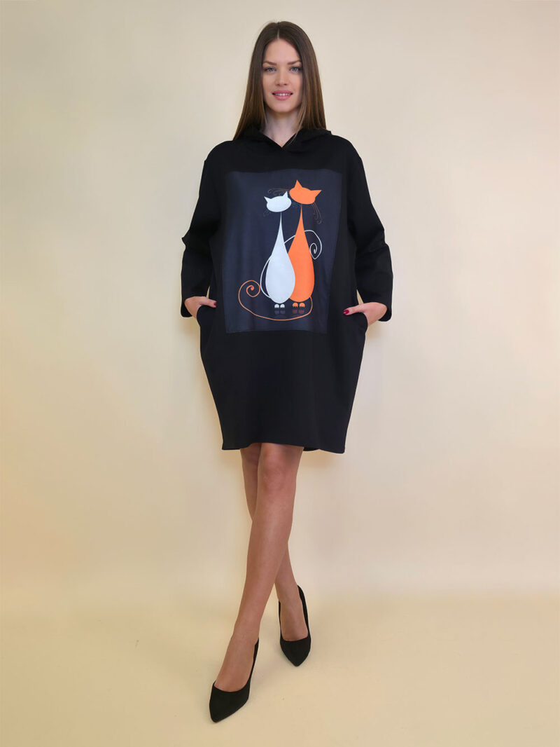 Haljina 52 El Hood PR - black - Cats in Love