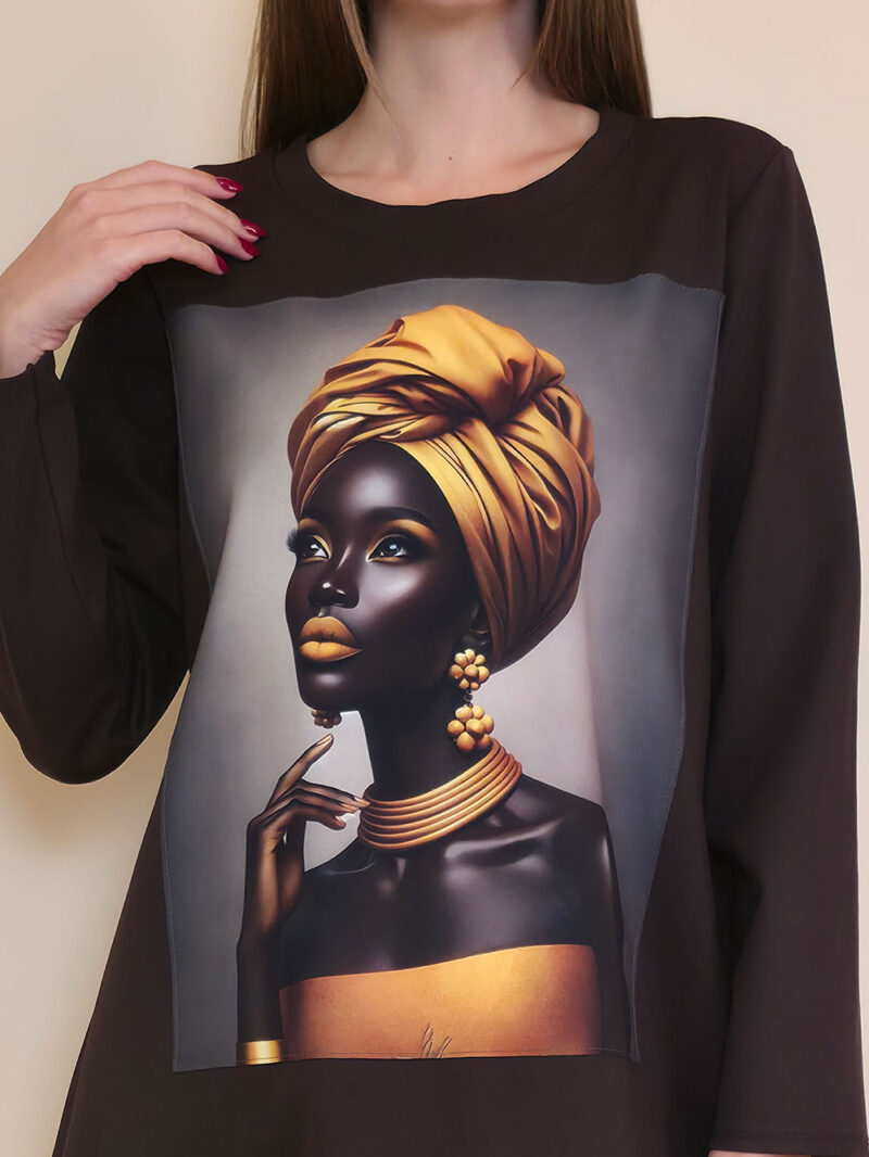Haljina 48 YoYo PR - coffee - Golden Turban