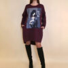 Haljina 44 Tigre PR - burgundy - Coffee&City