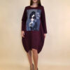 Haljina 48 YoYo PR - burgundy - Coffee&City