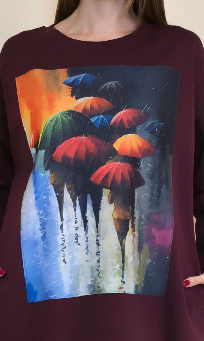Haljina 44 Tigre PR - burgundy - Rain