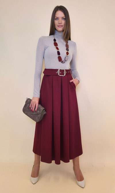 Suknja 36 Kimball - burgundy