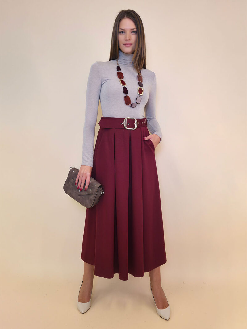 Suknja 36 Kimball - burgundy