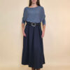 Suknja 36 Kimball - jersey vis UN - navy