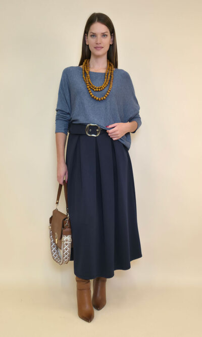 Suknja 36 Kimball - jersey vis UN - navy