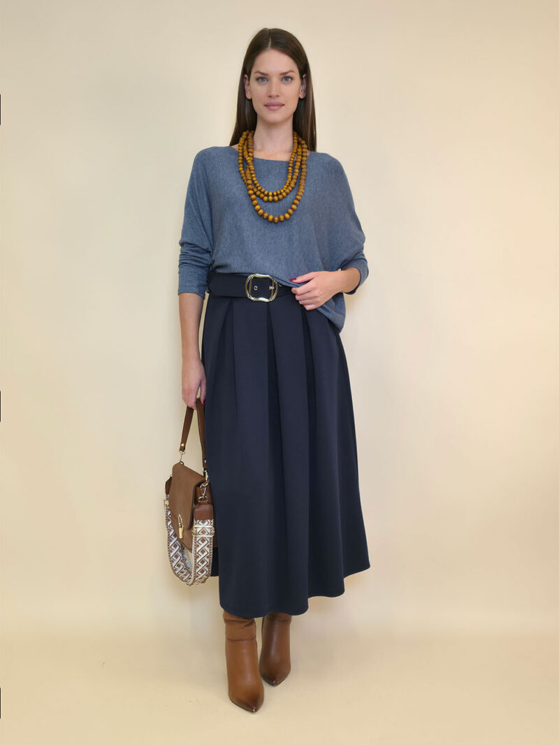 Suknja 36 Kimball - jersey vis UN - navy