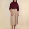 Suknja 32 Winona -  scuba UN plisse - beige