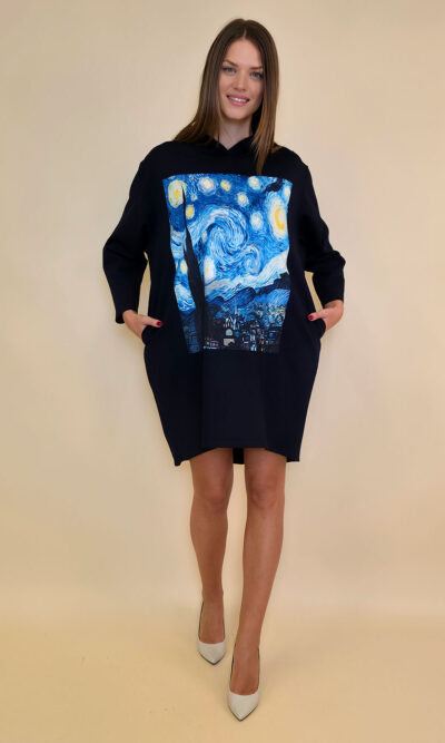 Haljina 52 El Hood PR - navy - Van Gogh