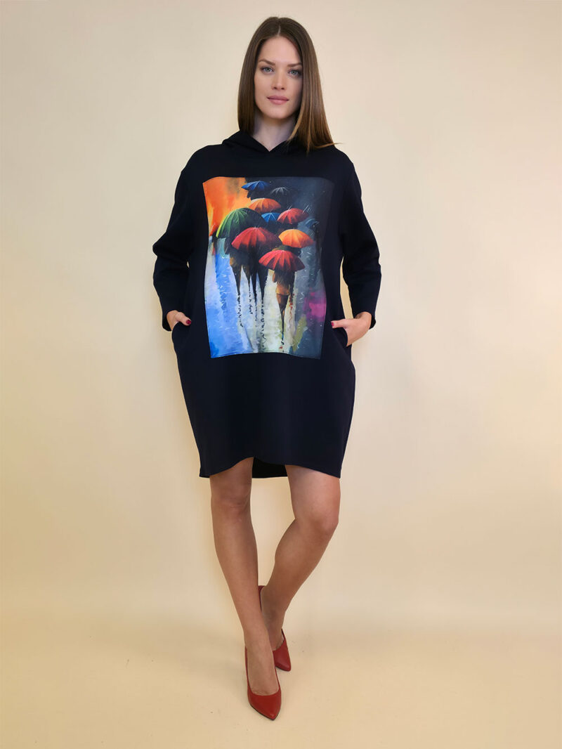 Haljina 52 El Hood PR - navy - Rain