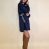 Haljina 48 Vonore - mini jersey UN - navy