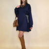 Haljina 48 Vonore - mini jersey UN - navy